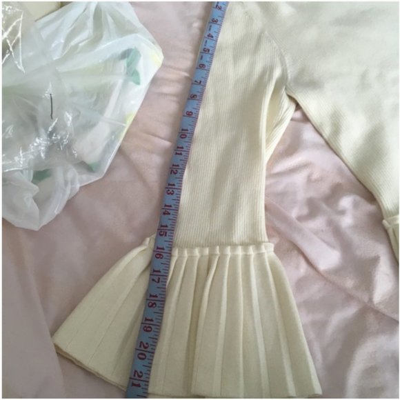 Ted Baker lislie Peplum Ivory/White Sweater - TB  4 - Picture 13 of 15